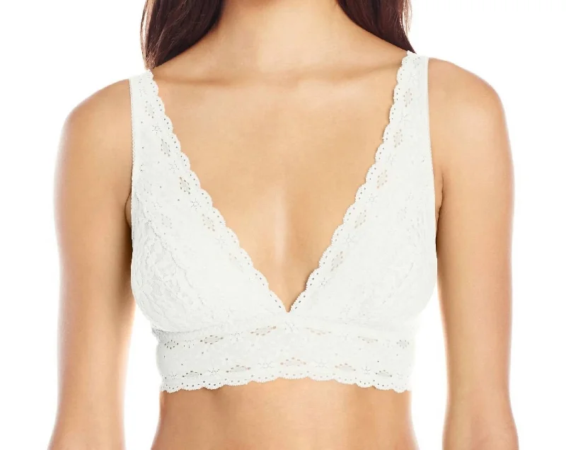 Women's Silk Lingerie SetsWomen's Silk Lingerie SetsWomen's balconette bras with lace trimHalo Lace Soft Cup Bralette Bra In Ivory