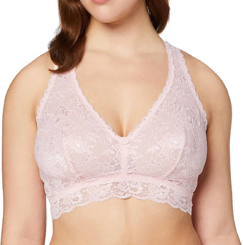 Women's Lingerie with Convertible StrapsWomen's Lingerie with Convertible StrapsNever Say Never Curvy Racerback Bralette In Pink Lilly