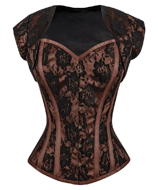 Breathable corsets for all - day wearElizaveta Overbust Corset with Bolero Jacket