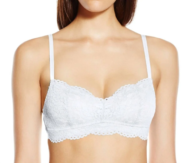 Women's Sheer Lingerie NightgownsWomen's Sheer Lingerie NightgownsWomen's unpadded bras for a natural lookCiao Bella Bralette In Bridal White