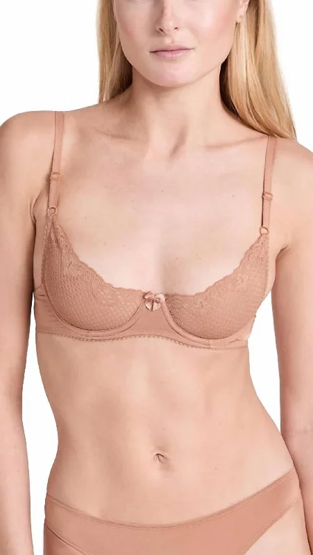 Nude Color Lingerie for WomenNude Color Lingerie for WomenWomen's bras with a lift and separate functionDuet Lace Underwire Demi Bra In Caramel