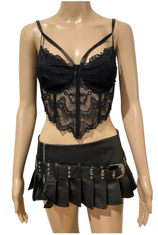 Compression bustiers for a slimming effectCompression bustiers for a slimming effectWomen's convertible bras with multiple strap optionsMesh Corset Style Bralette