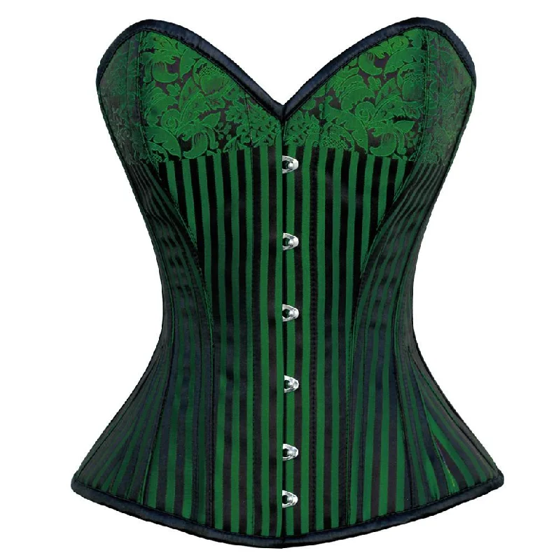 Multicolored bustiers with a vibrant and playful designVeronica Brocade Overbust Corset