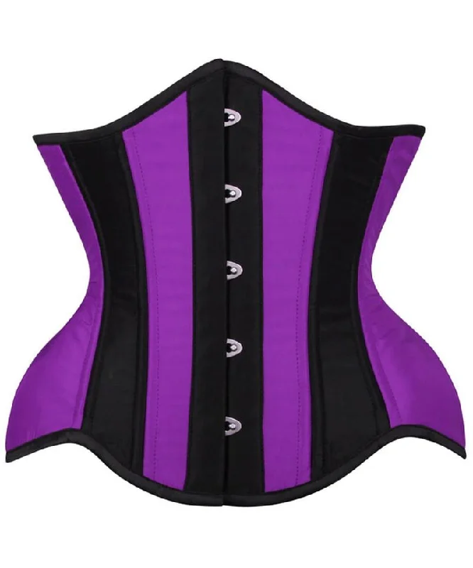 French - style bustiers for a romantic lookDane Curvy Purple and Black Waist Training Corset French - style bustiers for a romantic lookDane Curvy Purple and Black Waist Training Corset