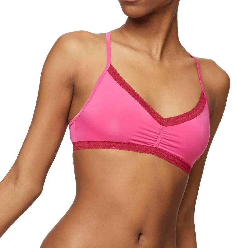 Women's Lingerie with Bow DetailsWomen's Lingerie with Bow DetailsWomen's Panache bras for larger bustsPretty Little Racerback Bralette In Peony