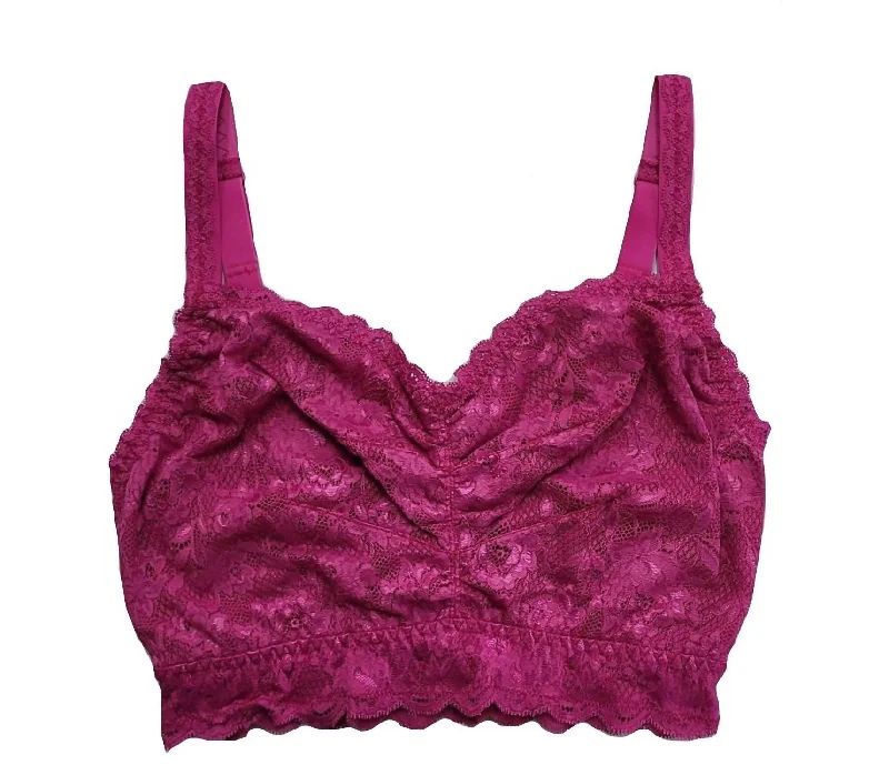 Elegant French Lace Lingerie for WomenElegant French Lace Lingerie for WomenWomen's Never Say Never Ultra Curvy Sweetie Bralette In Victorian Pink