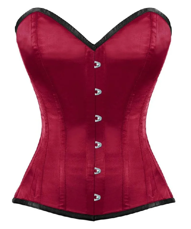 Waist - training corsets for long - term figure shapingRaelene Overbust Maroon Corset Waist - training corsets for long - term figure shapingRaelene Overbust Maroon Corset