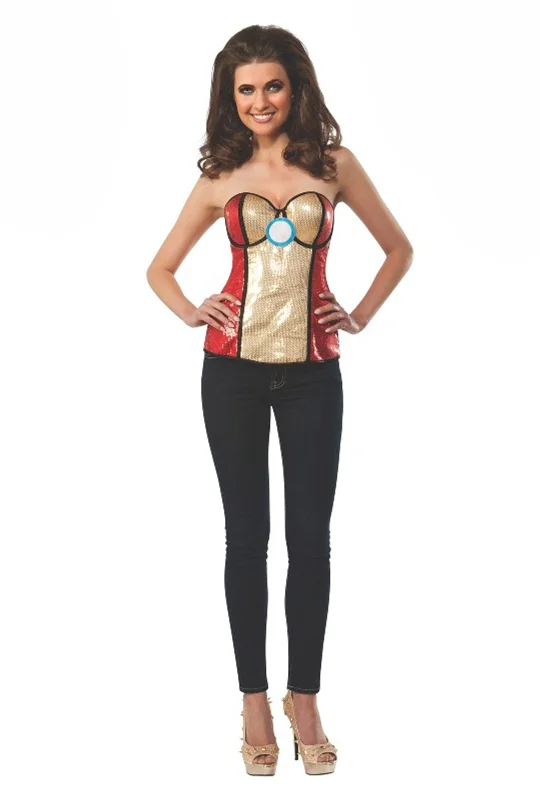 Breathable corsets for all - day wearIron Man Sequin Corset
