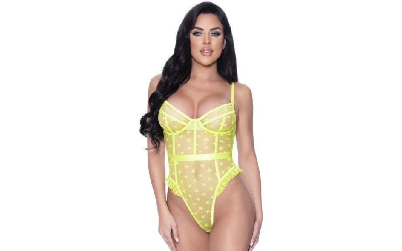 Summer Lingerie for WomenHigh Leg Star Teddy