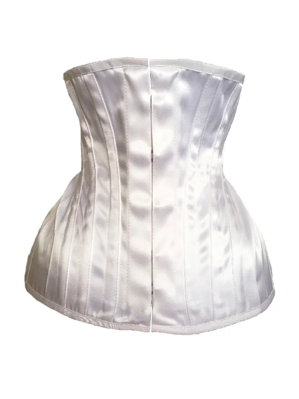 Burlesque - inspired bustiers for a performance lookBridal Extreme Underbust Corset in White Satin Burlesque - inspired bustiers for a performance lookBridal Extreme Underbust Corset in White Satin