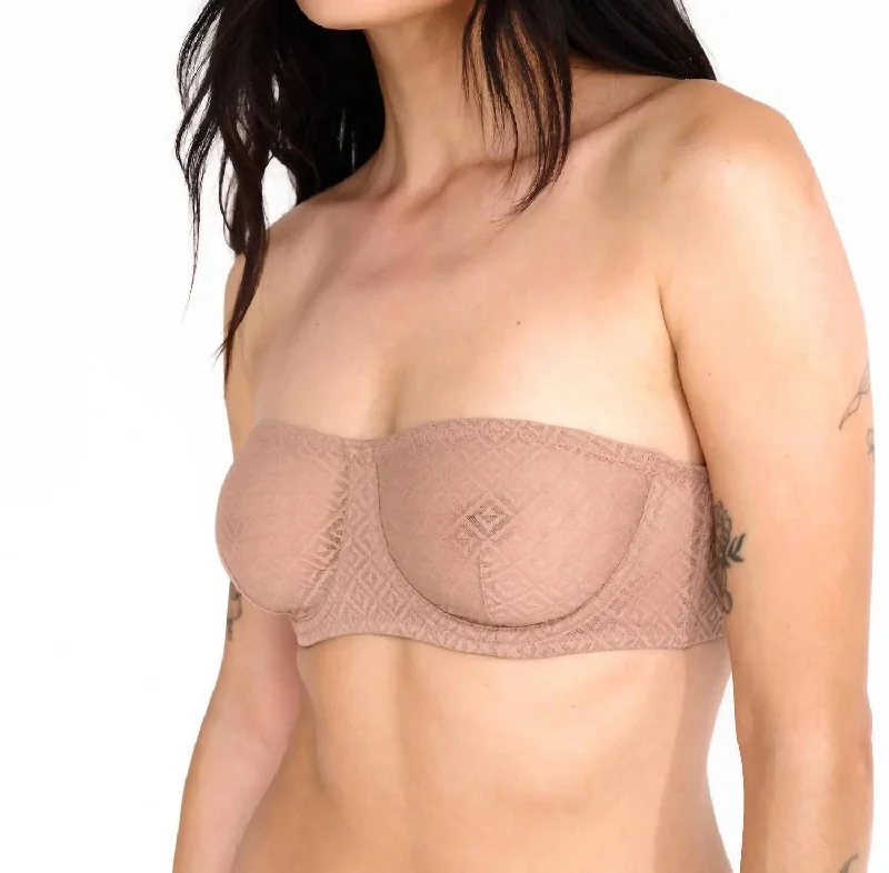Nude Color Lingerie for WomenNude Color Lingerie for WomenBetty Underwire Strapless Bra In Bronze