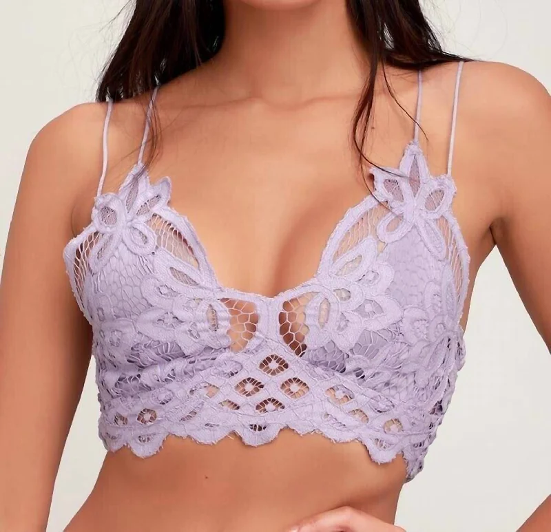 Plus Size Lace Lingerie for WomenPlus Size Lace Lingerie for WomenWomen's plunge bras for low - cut topsAdella Bralette In Purple