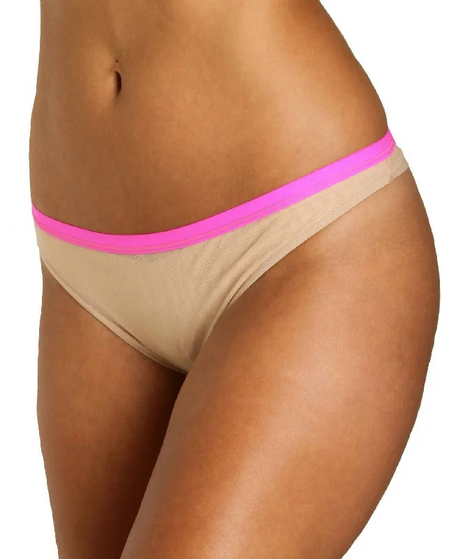 Women's Lingerie with Matching RobesNew Soire 2 Tone Miniki In Blush/shocking Pink