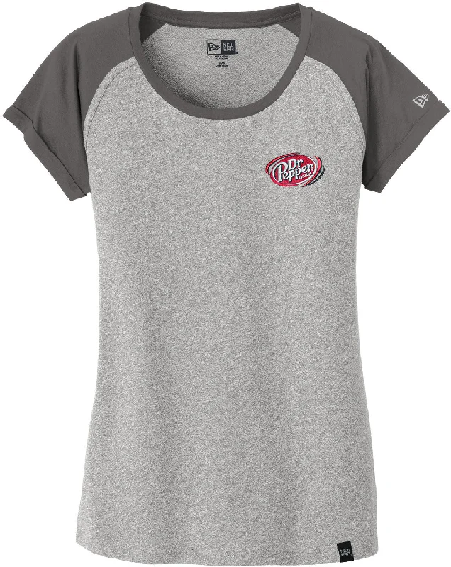 Women's boat neck t shirt New Era Ladies Heritage Blend Varsity Tee