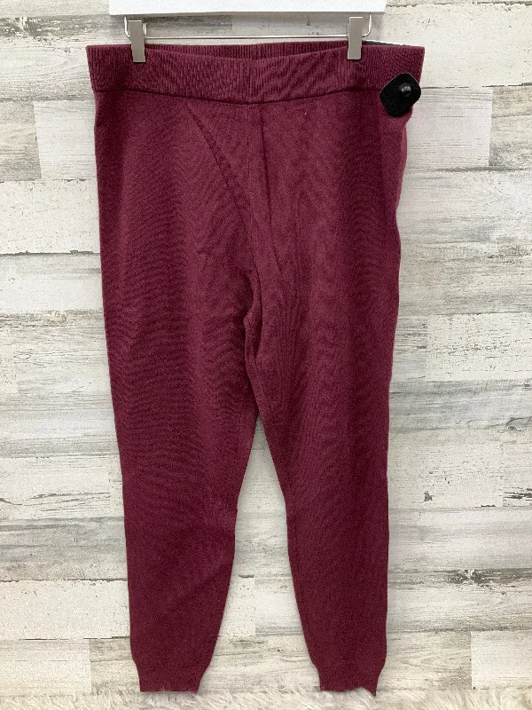 Women's size - 3XL tight trousers Pants Leggings By Torrid In Maroon, Size: 2x