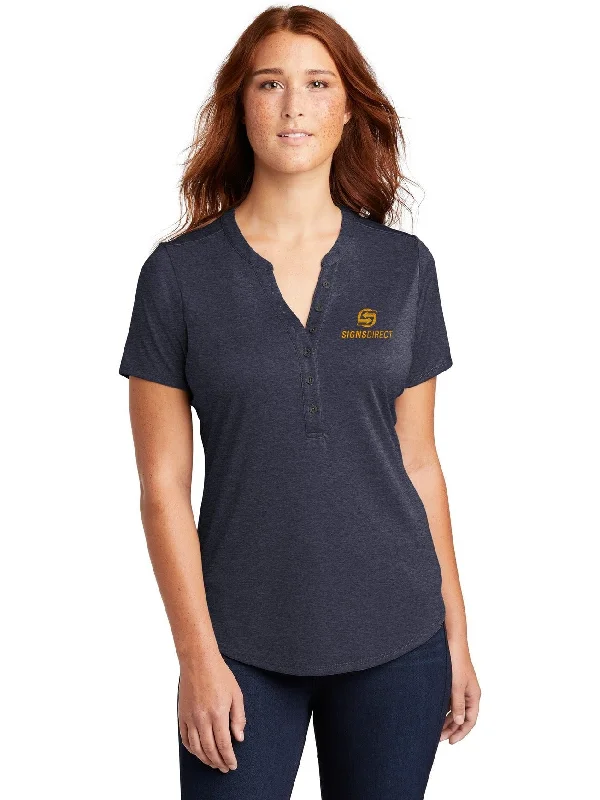 Women's jersey t shirt Sport-Tek Ladies Endeavor Henley