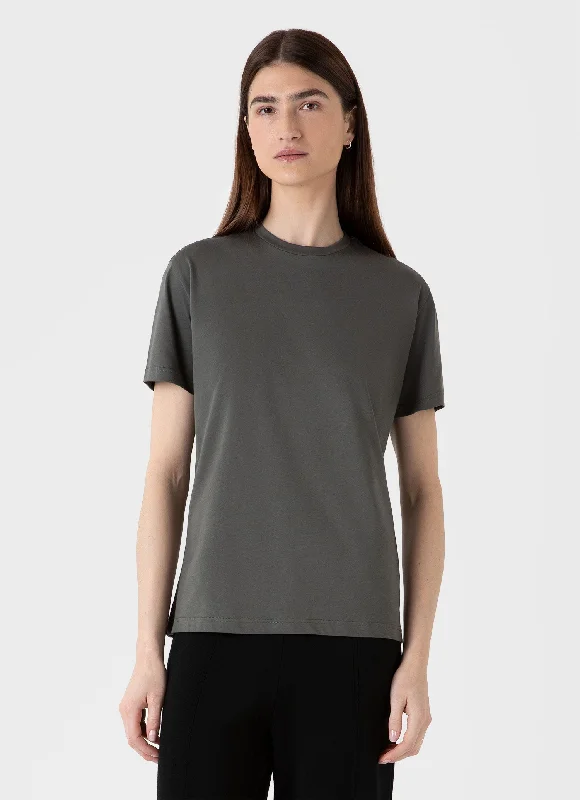 Women's performance t shirt Women's Boy Fit T-shirt in Drill Green