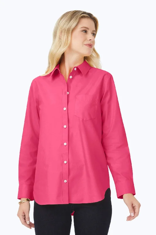 Women's easy - care long sleeve microfiber shirt Calvin Klein long sleeve dress shirtsBoyfriend No Iron Pinpoint Long Sleeve Tunic Women's easy - care long sleeve microfiber shirt Calvin Klein long sleeve dress shirtsBoyfriend No Iron Pinpoint Long Sleeve Tunic