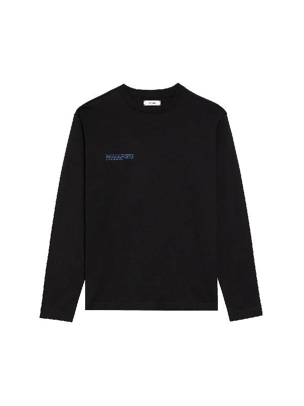 Women's anti odor t shirt Womens In Conversion Cotton Long Sleeve T-shirt—black