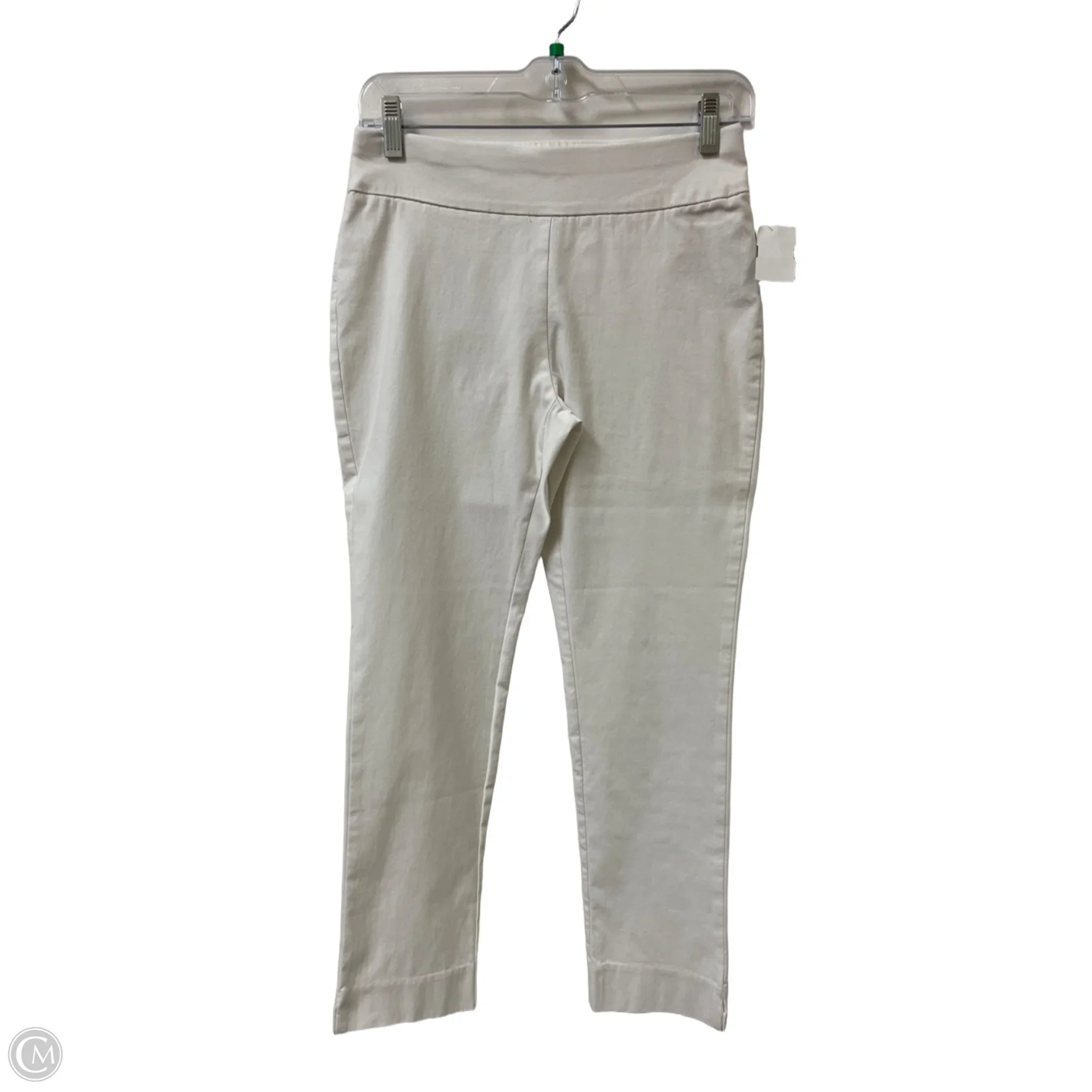 Women's non - stretch full - length tight trousers Pants Leggings By Chicos In White, Size: 2p Women's non - stretch full - length tight trousers Pants Leggings By Chicos In White, Size: 2p
