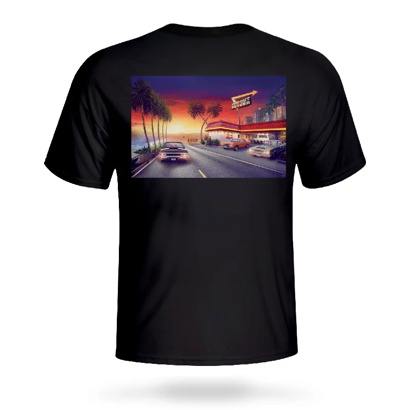 Women's workout t shirt 2025 Beach Cruise Black