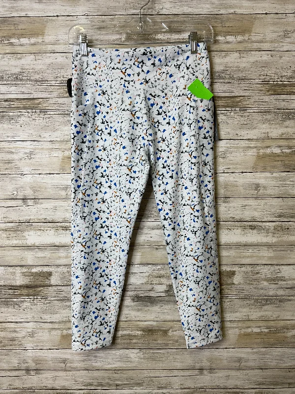 Women's hand - washable tight trousers Athletic Leggings Capris By Clothes Mentor In Blue & White, Size:M