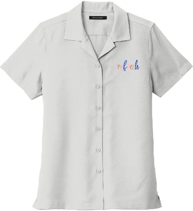 Women's lace - trimmed long sleeve polyester shirt Port Authority Ladies Short Sleeve Performance Staff Shirt Women's lace - trimmed long sleeve polyester shirt Port Authority Ladies Short Sleeve Performance Staff Shirt