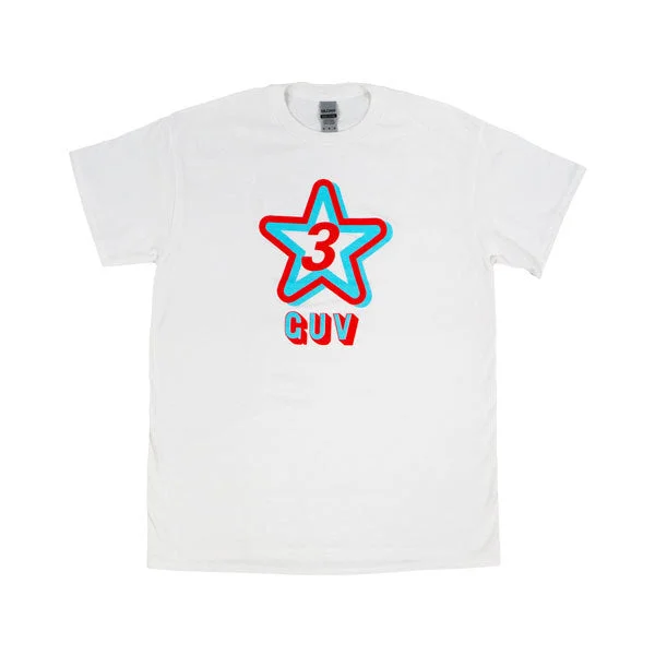 Women's running t shirt Young Guv - Star Shirt (White)