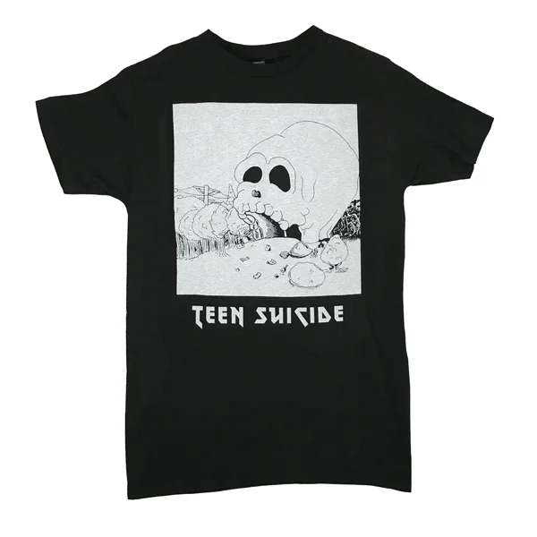 Women's petite t shirt Teen Suicide - Skull Shirt