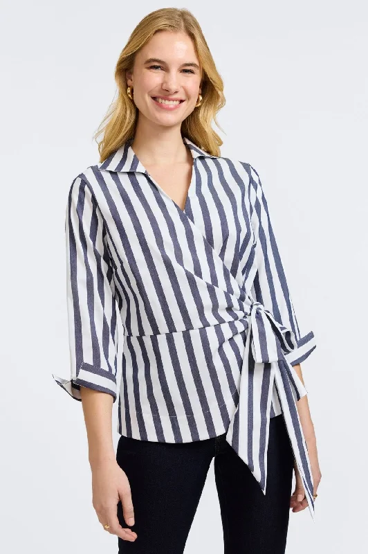 Navy Springtime Stripe