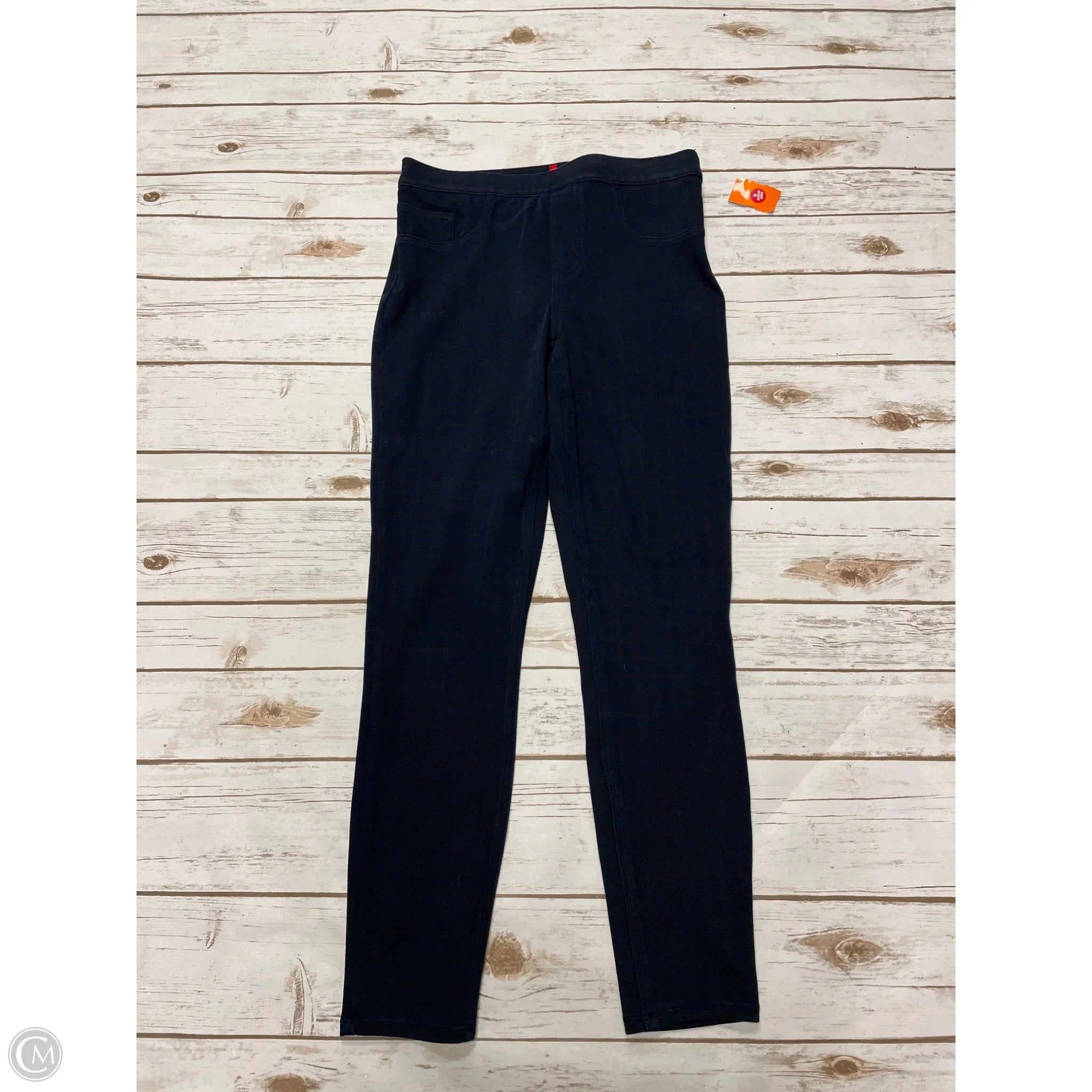 Women's stretchy tight trousers Pants Leggings By Spanx In Navy, Size: M