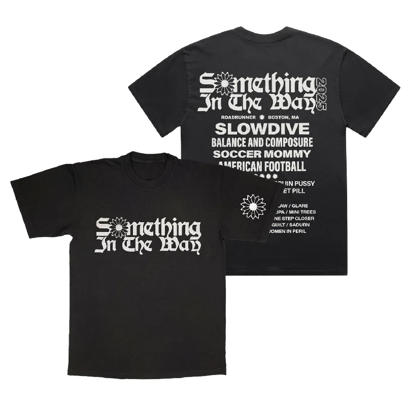 Women's crew neck t shirt Something in the Way - Lineup Shirt - Black (RESTOCKING)