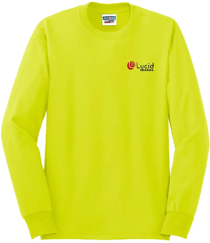 Women's cropped t shirt Jerzees Dri-Power 50/50 Cotton/Poly Long Sleeve T-Shirt