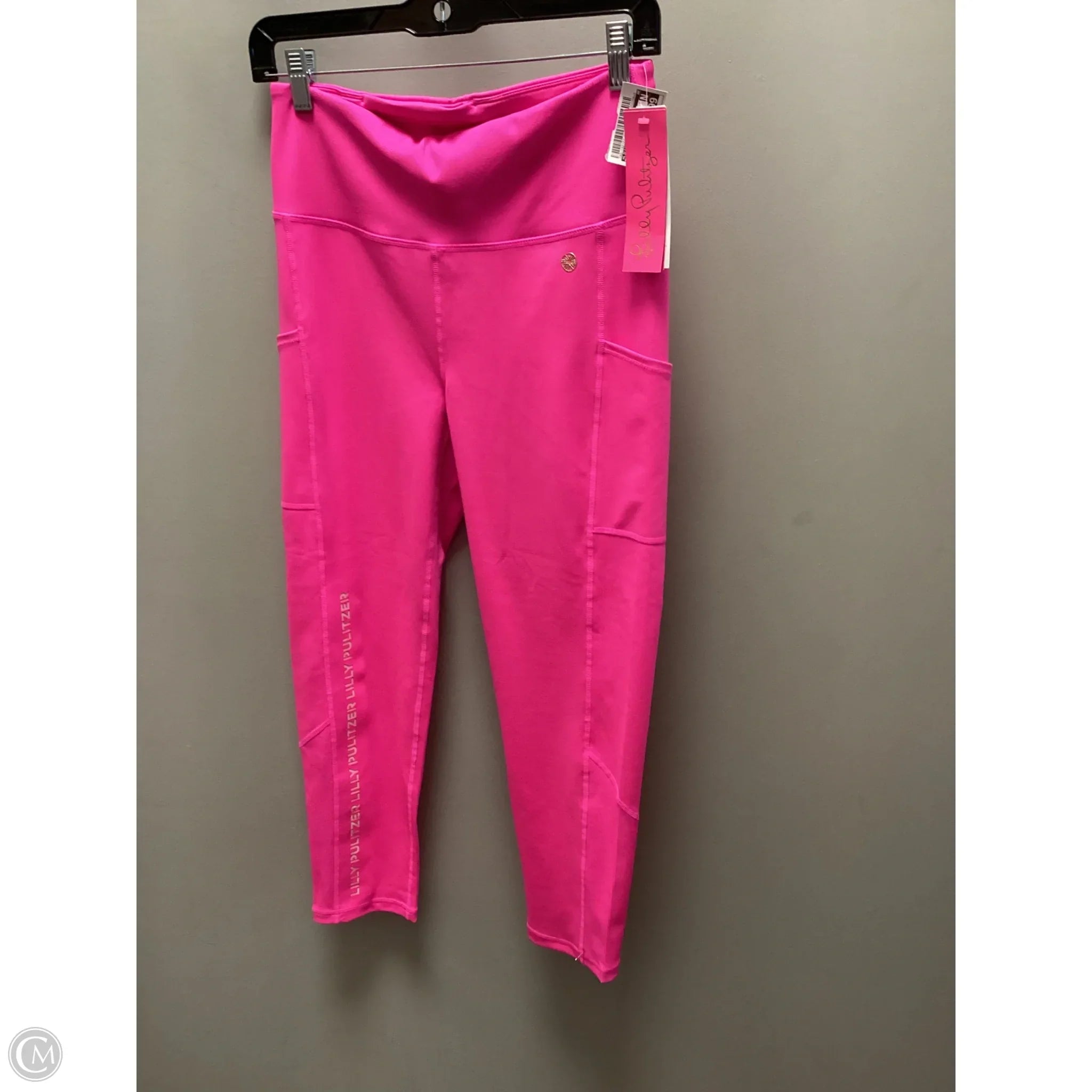 Women's striped tight trousers Athletic Leggings By Lilly Pulitzer In Pink, Size: M