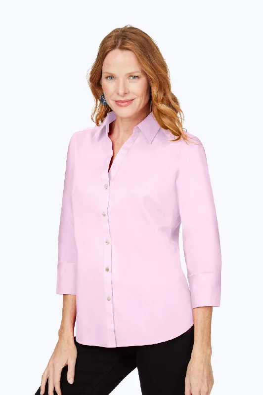 Women's beach - appropriate long sleeve cover - up shirt Mary No Iron Stretch 3/4 Sleeve Shirt Women's beach - appropriate long sleeve cover - up shirt Mary No Iron Stretch 3/4 Sleeve Shirt
