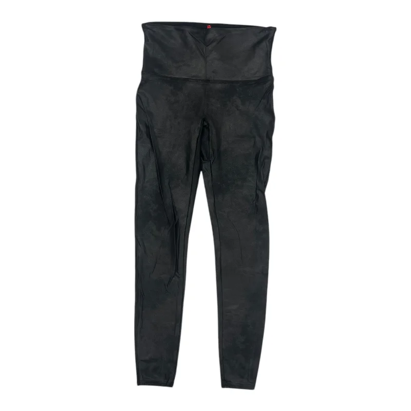 Women's linen tight trousers Pants Leggings By Spanx In Black, Size:Xl