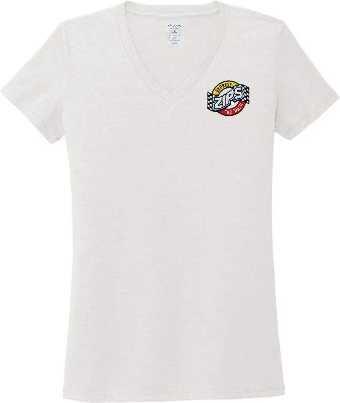 Women's modern t shirt Allmade Ladies Tri-Blend V-Neck Tee