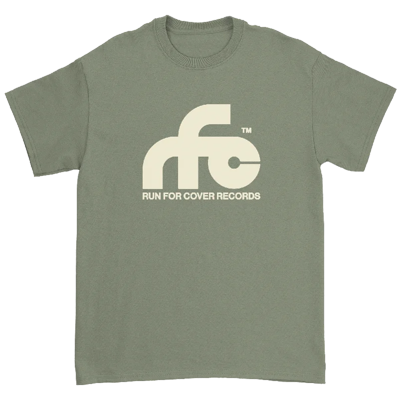Women's casual t shirt Run For Cover - Logo Shirt (Green Comfort Colors)
