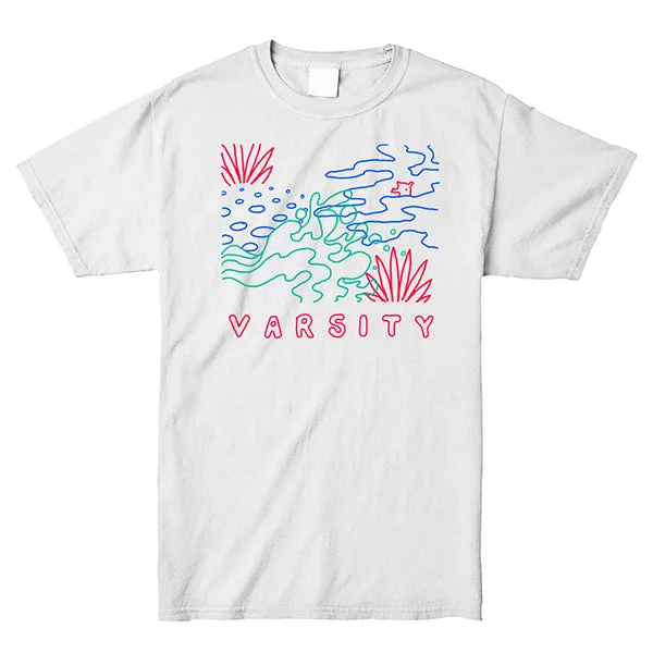 Women's v neck t shirt Varsity - Landscape Shirt
