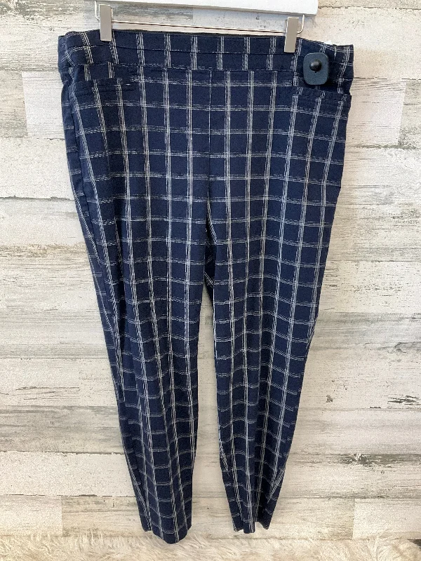 Women's easy - care tight trousers Pants Leggings By Maurices In Checkered Pattern, Size: Xl