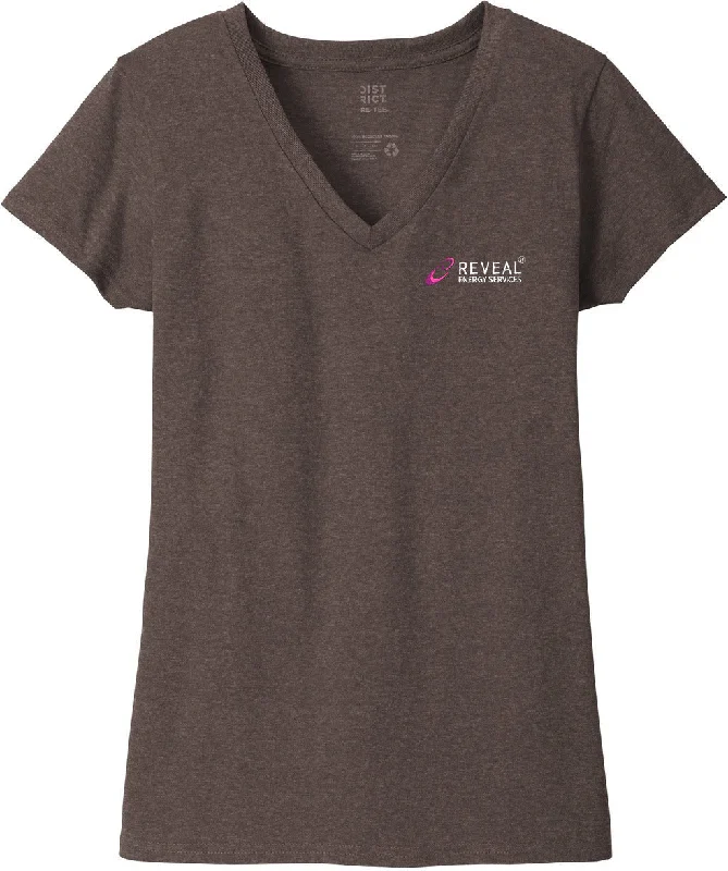 Women's designer t shirt District Ladies Re-Tee V-Neck