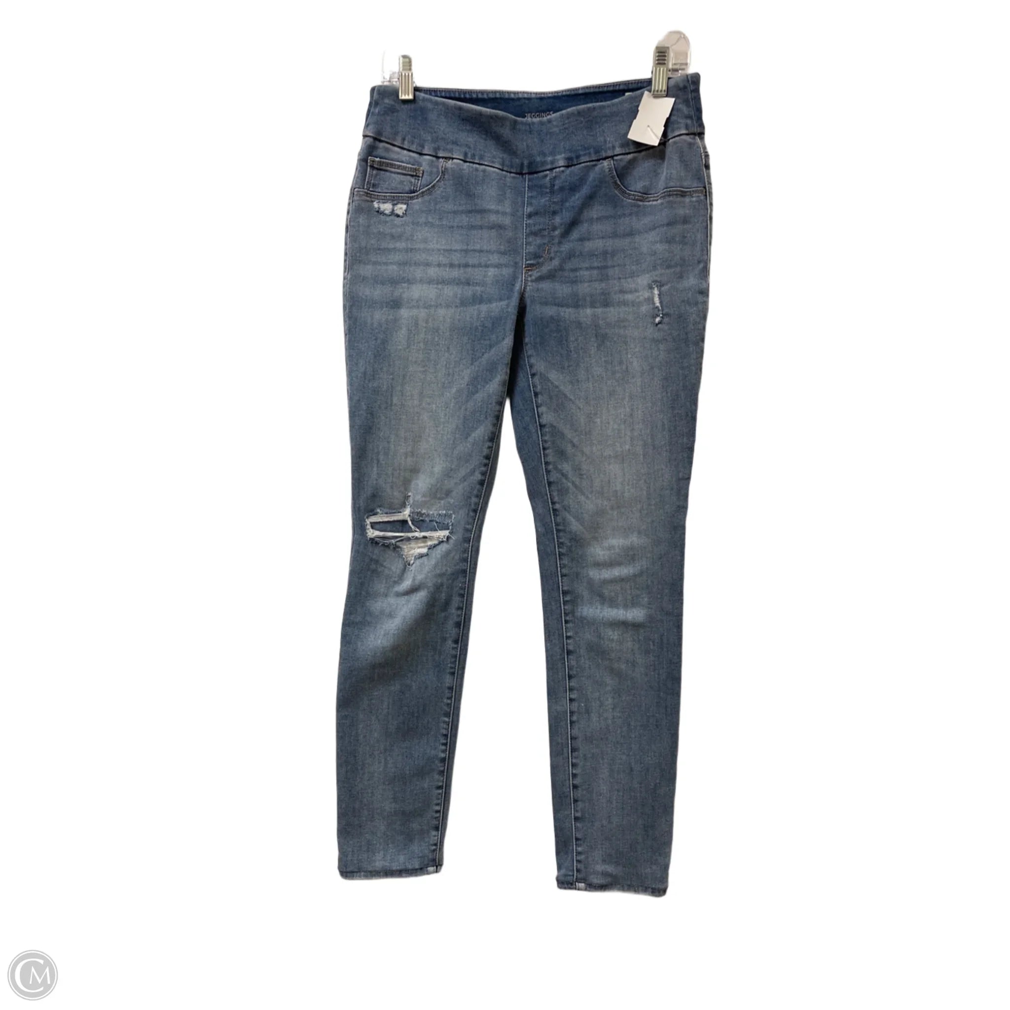 Women's size - 2XL tight trousers Pants Leggings By Chicos In Blue Denim, Size: 2