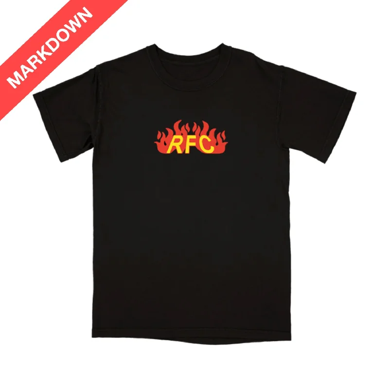 Women's tie dye t shirt Run For Cover - Fire Logo Shirt