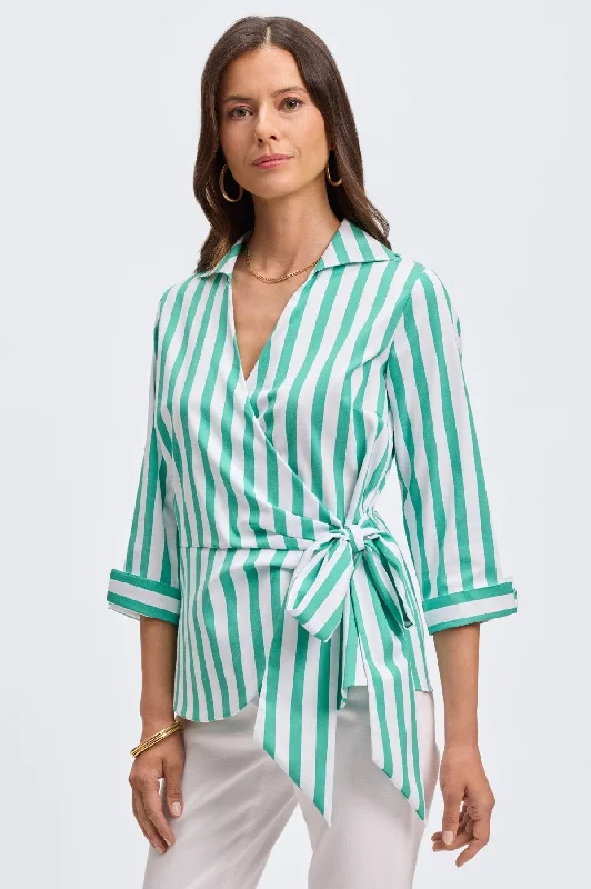 Kelly Green Springtime Stripe