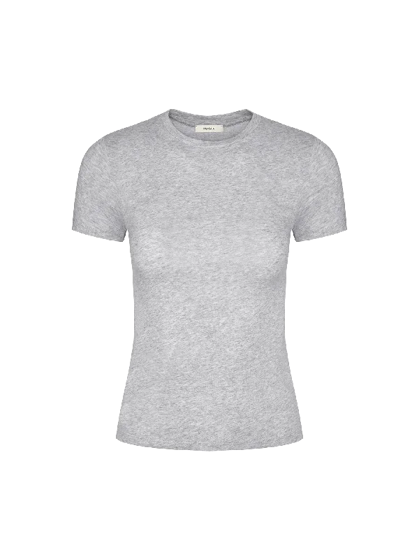 Women's printed t shirt Women's 365 Cotton-Stretch T-shirt—grey-marl