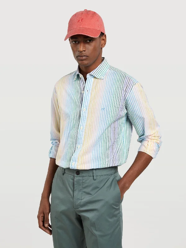 Slim fit special edition degradé stripes shirt