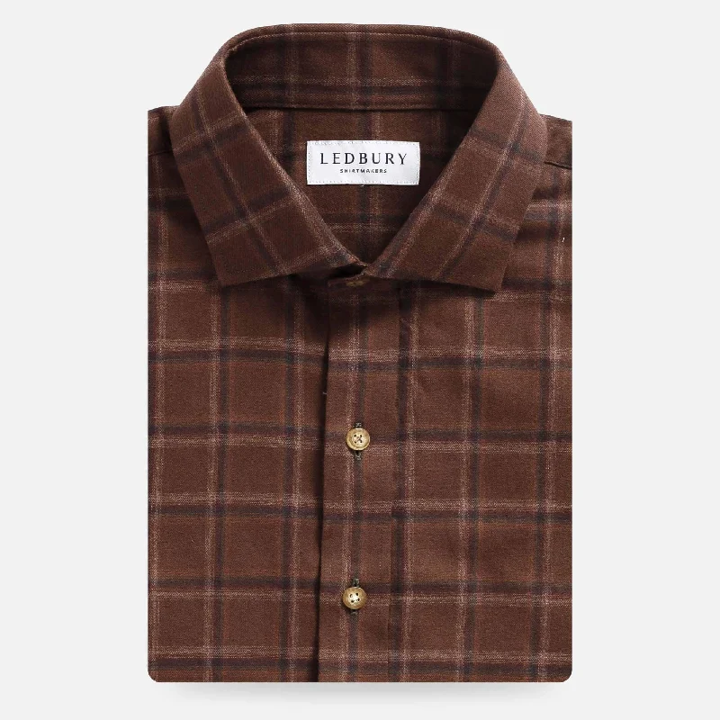 The Rustic Brown Woodly Plaid Custom Shirt