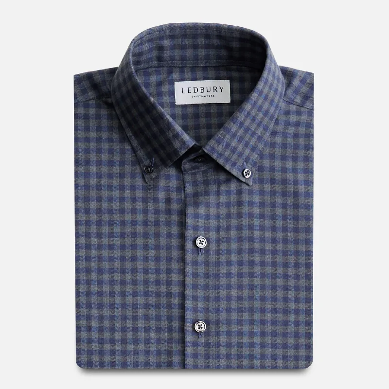 The Slate Norton Brushed Herringbone Custom Shirt