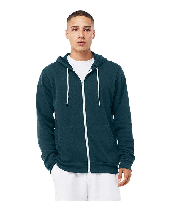 3739 - Bella + Canvas Unisex Poly-Cotton Fleece Full-Zip Hoodie | Atlantic