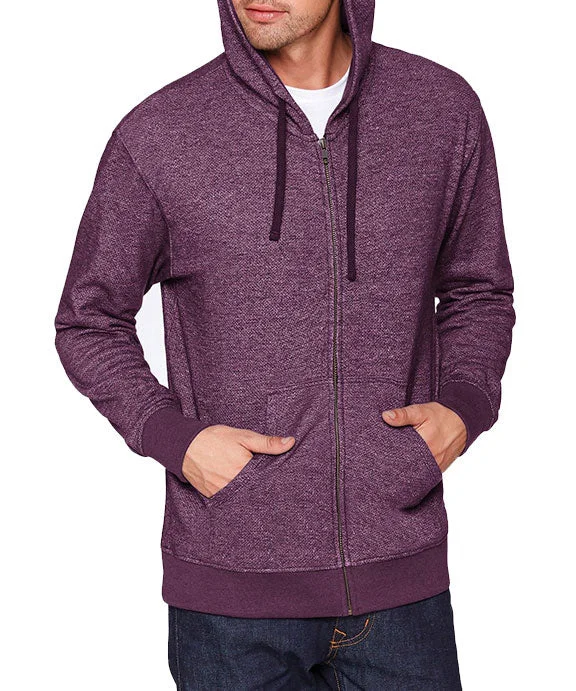 9600 - Next Level Adult Denim Fleece Full-Zip Hoodie | Plum